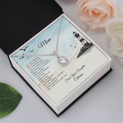 Eternal Hope Necklace with Card and Gift Box for Mom From Daughter