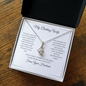 To My Darling Wife – Personalized “Still Choose You” Message Card Necklace Gift – 14k Gold or White Gold Finish