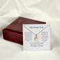 To My Darling Wife – Personalized “Still Choose You” Message Card Necklace Gift – 14k Gold or White Gold Finish